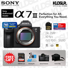Sony a7 III Mirrorless Camera (Body Only) (Sony Malaysia Warranty) (A7III)